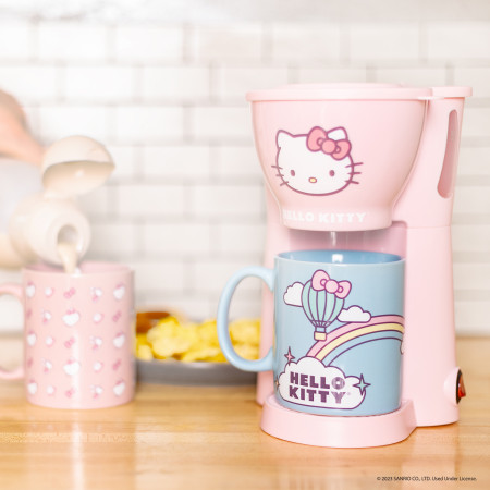 Hello Kitty Coffee Maker Gift Set with 2 Mugs