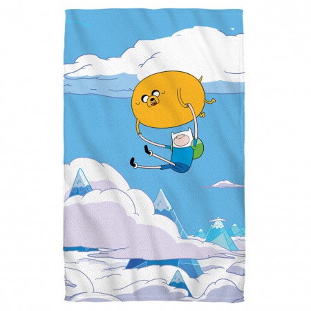 Adventure Time Flying Bros Beach Towel