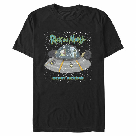 Rick and Morty Merry Rickmas It's Snowing T-Shirt