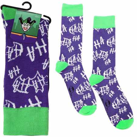 Joker Maniacal Laughter Men's Crew Socks