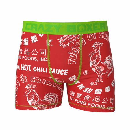 Sriracha Hot Chili Sauce Boxer Briefs in Chinese Take Out Container