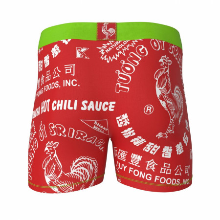 Sriracha Hot Chili Sauce Boxer Briefs in Chinese Take Out Container