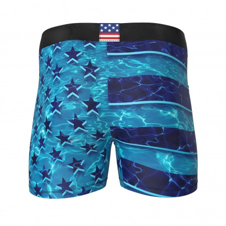 American Flag Swimming Pool Boxer Briefs