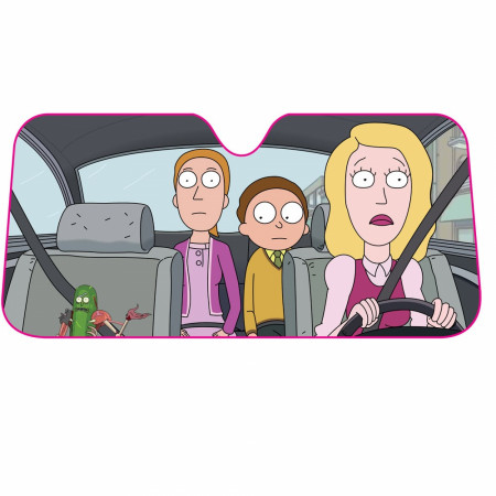 Rick and Morty Pickle Rick Car Sunshade