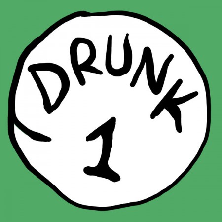 Drunk 1 Bottle Opener Green Graphic TShirt