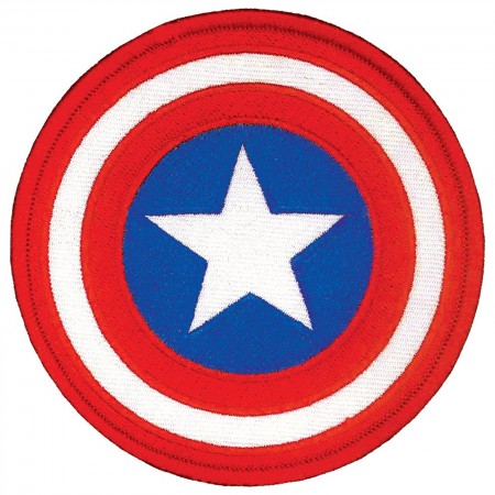 Captain America Comic Logo Iron On Patch