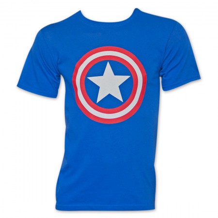Royal Blue Captain America Shield T-Shirt