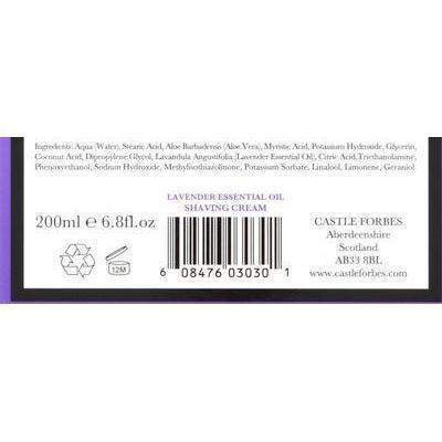 Product image 3 for Castle Forbes Lavender Essential Oil Shaving Cream