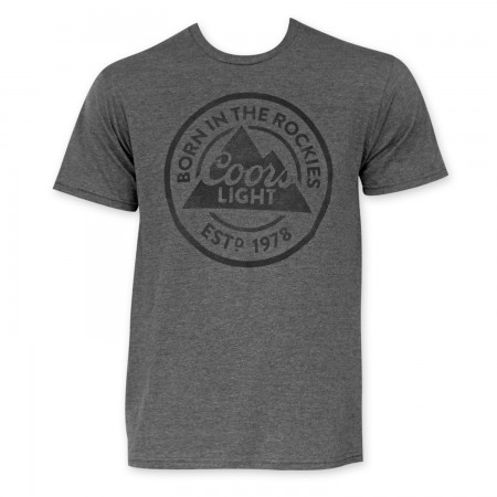 Coors Light Born In The Rockies Gray T-Shirt