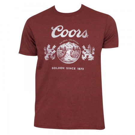 Coors Men's Red Golden Colorado T-Shirt