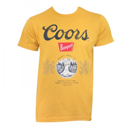 Coors Banquet Men's Gold T-Shirt