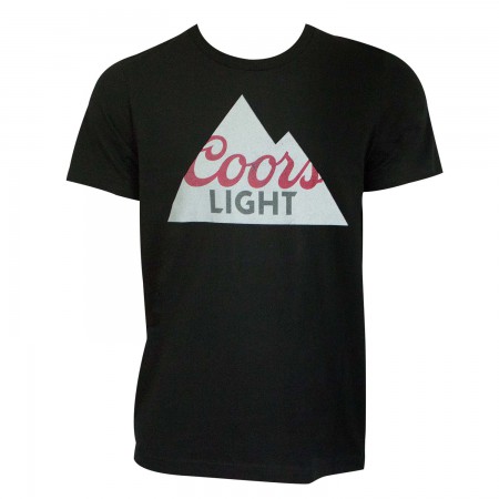Coors Light Mountain Logo Men's Black T-Shirt