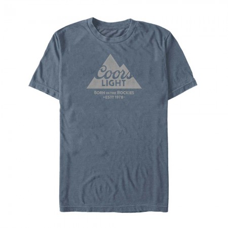 Coors Light Mountain 1978 Men's Blue T-Shirt