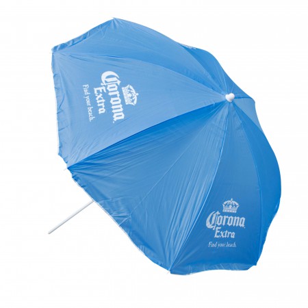 Corona Extra Light Blue Beach Umbrella