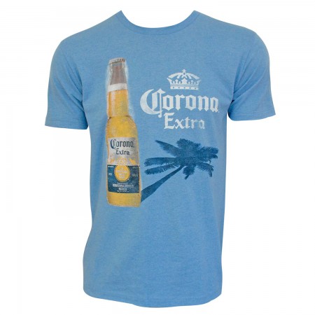 Corona Extra Palm Shadow Blue Tee Shirt