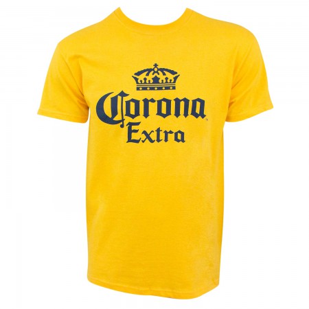 Corona Extra Crown Logo Yellow Men's T-Shirt