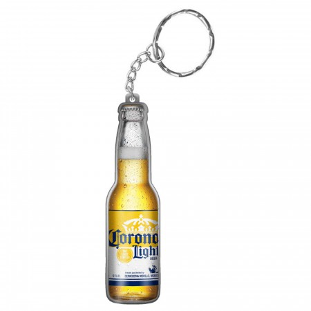 Corona Light Bottle Shaped Keychain Opener