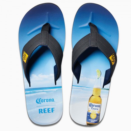 Corona Extra Bottle Opener REEF Brand Men's Flip Flops