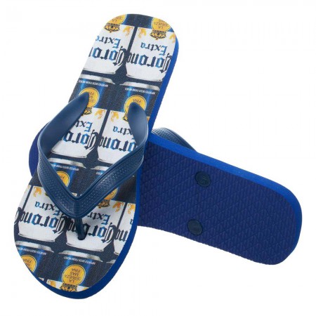 Corona Extra Repeating Can Labels Unisex Sandals