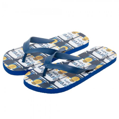 Corona Extra Repeating Can Labels Unisex Sandals