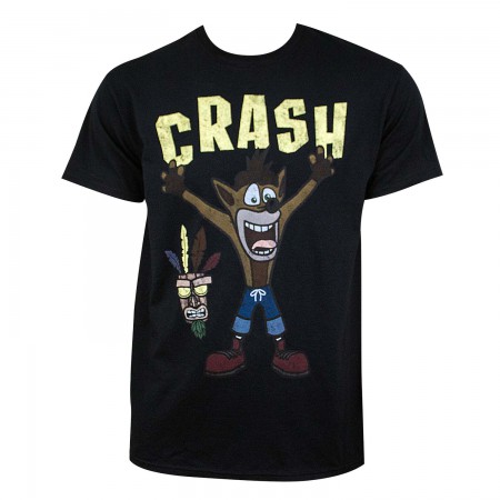 Crash Bandicoot Men's Black Crash T-Shirt