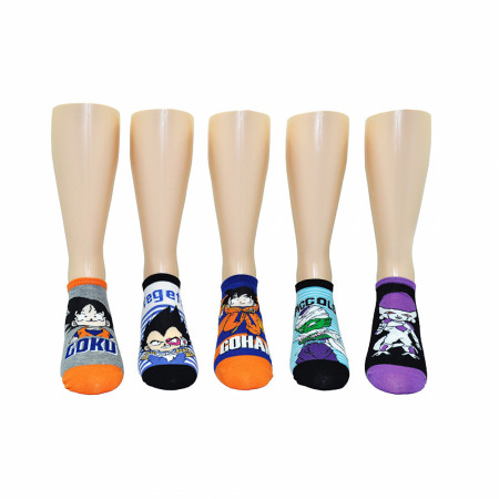 Dragon Ball Z Character Variety 5-Pair Pack of Low Cut Socks