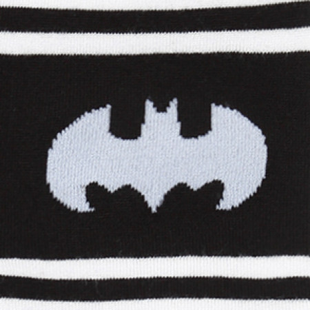Batman Logo Striped Dress Socks