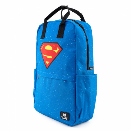 Superman Shield and Stars Nylon Backpack by Loungefly