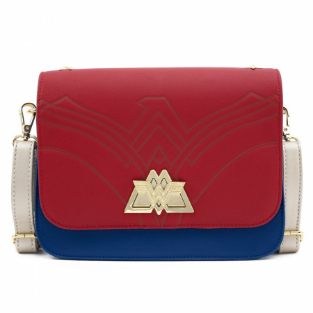 Wonder Woman Lasso Strap Crossbody Bag with Swivel Lock by Loungefly