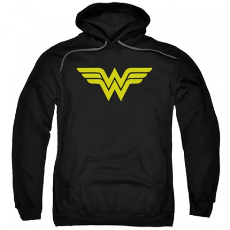 Wonder Woman Classic Logo Men's Black Hoodie