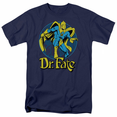 Dr. Fate Ankh Navy T-Shirt