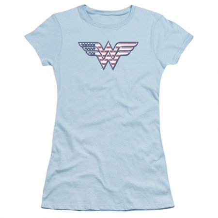 Wonder Woman American Flag Logo Women's Shirt