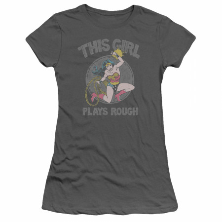 Wonder Woman Plays Rough Women's T-Shirt