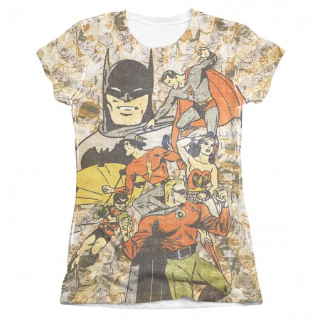 Justice League Juniors Sublimation All Stars T-Shirt