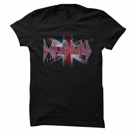 Def Leppard British Womens Black T-Shirt
