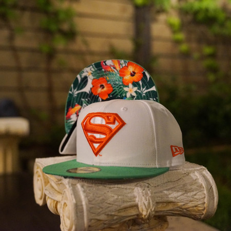 Superman Floral Brim New Era 59Fifty Fitted Hat