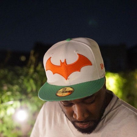 Batman Logo Floral Brim New Era 59Fifty Fitted Hat