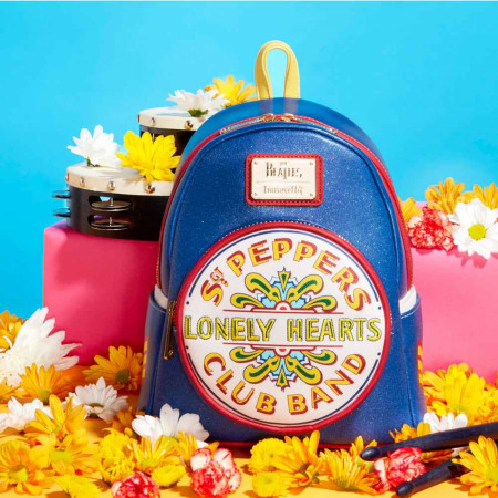 The Beatles SGT. Pepper's Lonely Hearts Club Band Loungefly Mini Backpack
