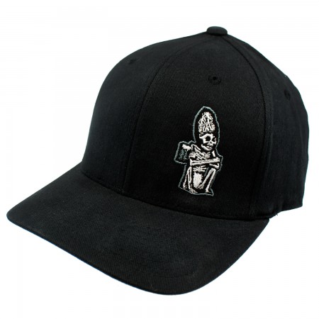 Dead Guy Black Embroidered Flex Fit Hat