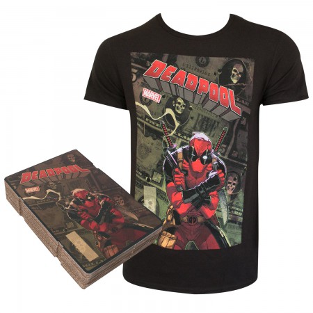Deadpool Men's Black Corrugated Boxed T-Shirt