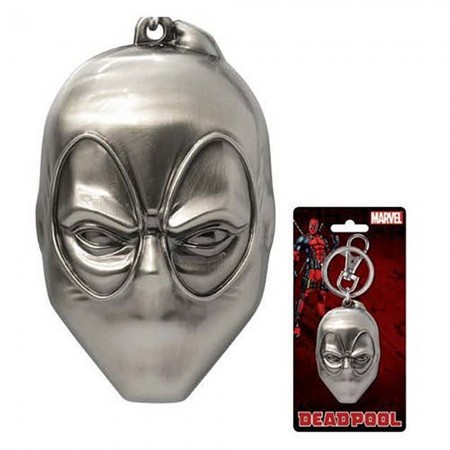 Deadpool Silver Mask Keychain