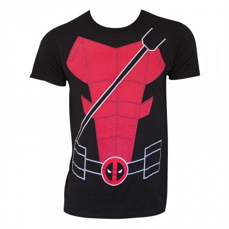 Deadpool Men's Black Suit Up Costume T-Shirt