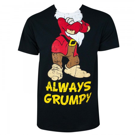 Disney Snow White Men's Black Always Grumpy T-Shirt