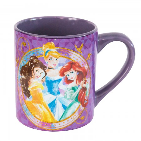 Disney Princesses Purple Glitter Mug