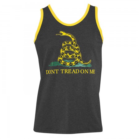 Patriotic Men's Grey Don't Tread On Me Tank Top