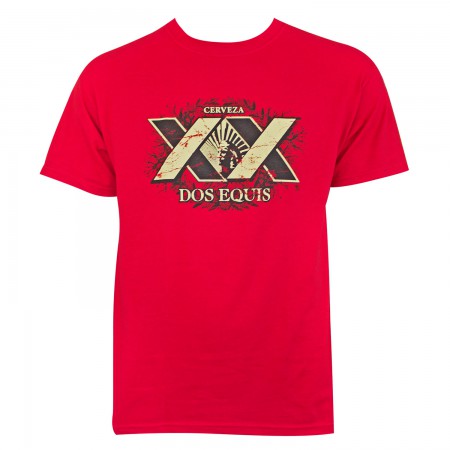 Dos Equis Red XX Logo Tee Shirt