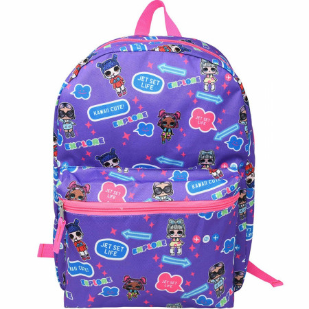 LOL Suprise Dolls Chat Bubbles All Over Print 16" Backpack