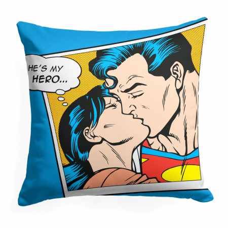 Superman He's My Hero 18" Throw Pillow
