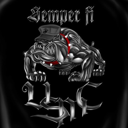 Semper Fi Marine Corps USA Patriotic Black Graphic Tee Shirt
