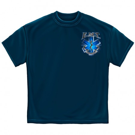 EMT On Call For Life T-Shirt - Blue